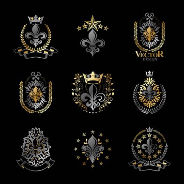 Lily çiçekler Royal sembolleri 