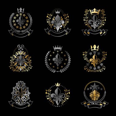 Lily çiçekler Royal sembolleri 