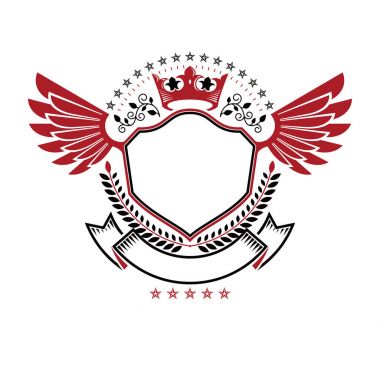 Grafik kanatlı amblemi 