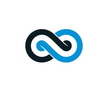 Sonsuz sonsuz döngü kavramsal logosu