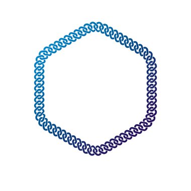 Vintage altıgen çerçeve 