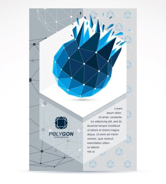 İletişim teknolojileri iş kurumsal flyer şablonu. 