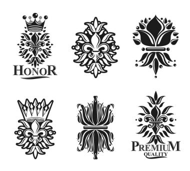 Lily çiçekler Royal sembolleri 