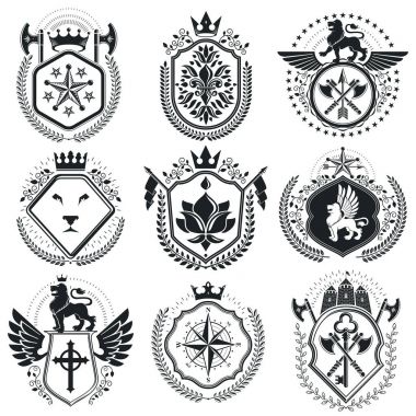 Retro Vintage Insignias.