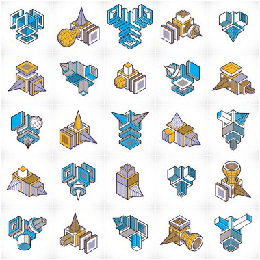 Vektör soyut şekiller collection.