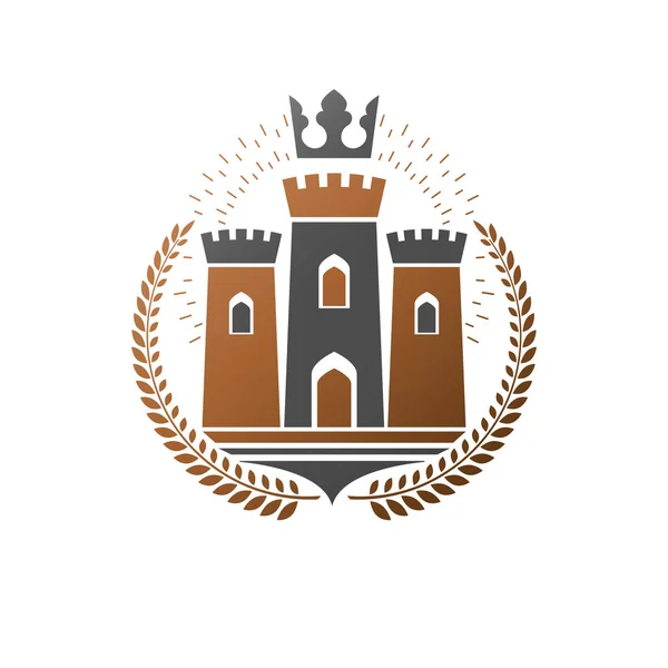 Ancient Castle emblem. — Stock Vector