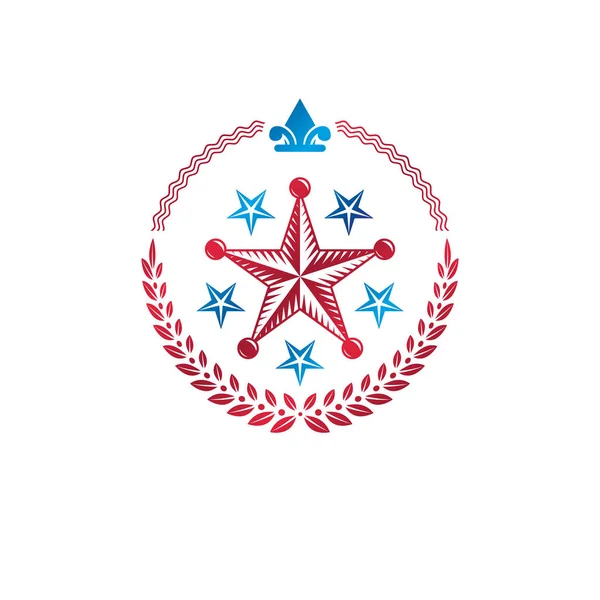 Эмблема Военной звезды — стоковый вектор