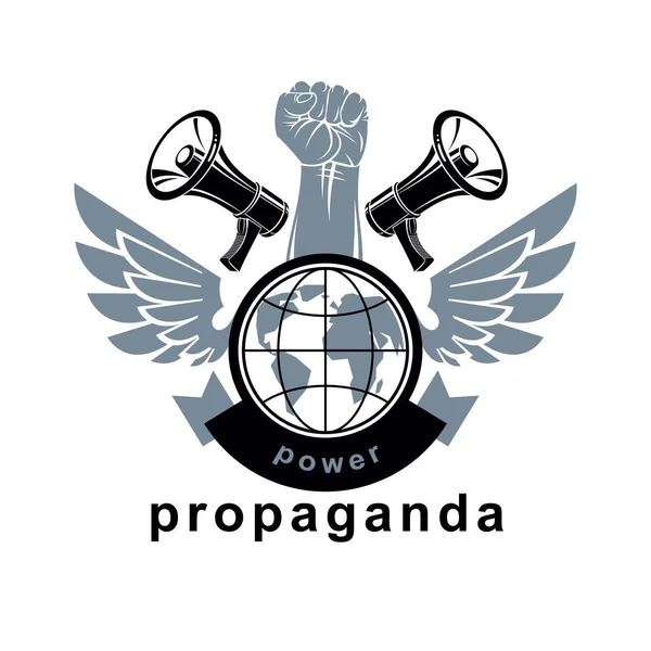 Megafon aygıtla oluşan pazarlama poster