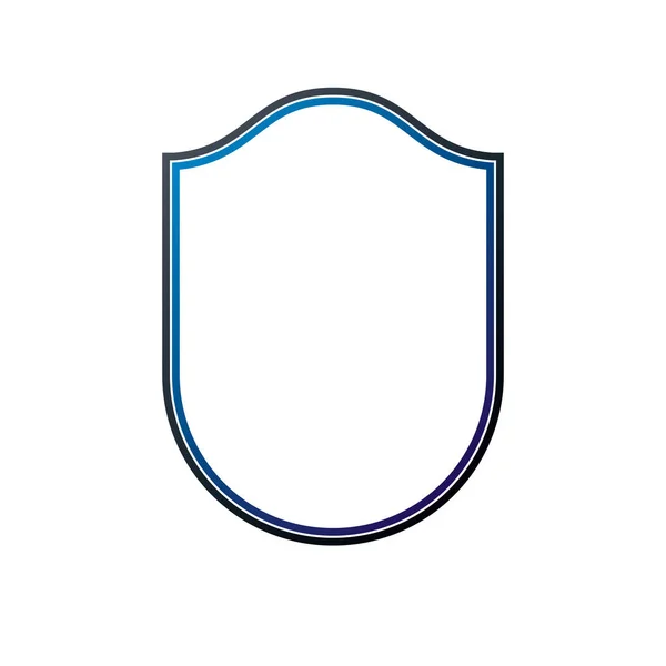 ベクトル型の保護、コピー スペース空白の紋章枠 — ストックベクタ