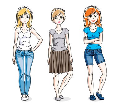 Çekici genç yetişkin kızlar 