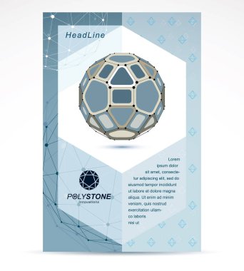 Bilgisayar teknolojileri yaratıcı reklam broşürü.