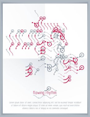 soyut dalgalı çizgi deseni