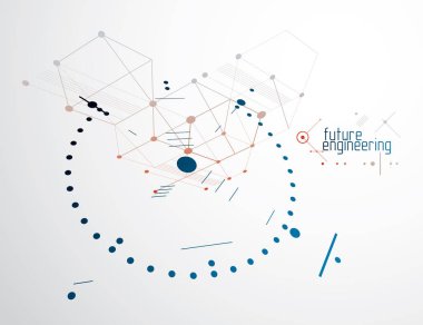 Fütüristik soyut duvar kağıdı