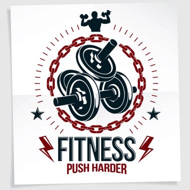 Vücut geliştirme reklam afişi