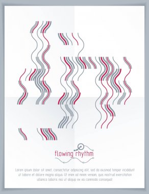 Soyut çizgilerle yapılan teknolojik duvar kağıdı