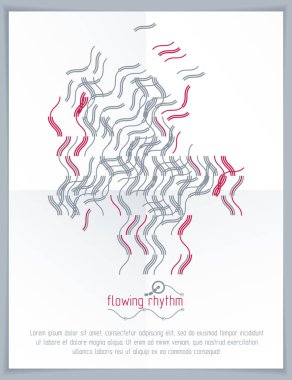 Fütüristik dalgalı desen