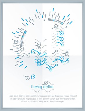 Dalga satır arka plan 