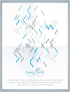 soyut dalgalı çizgi deseni