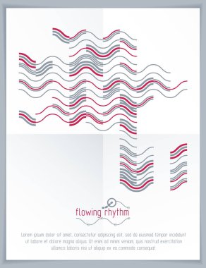 Soyut çizgilerle yapılan teknolojik duvar kağıdı