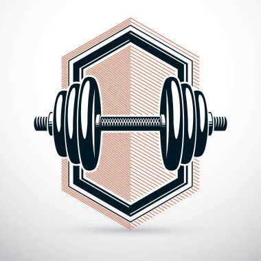 Disk ağırlık illüstrasyon halterle