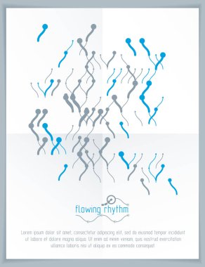 Soyut çizgilerle yapılan teknolojik duvar kağıdı