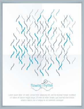 soyut dalgalı çizgi deseni