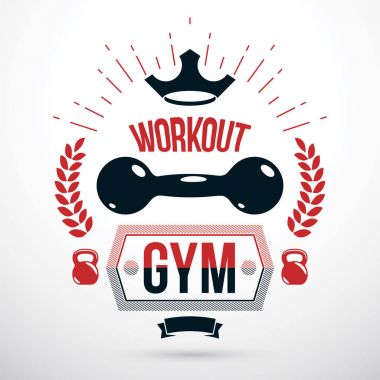 Spor salonu poster halter