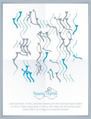 Akan ritim, soyut dalga satırları