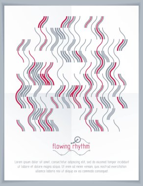 soyut dalgalı çizgi deseni