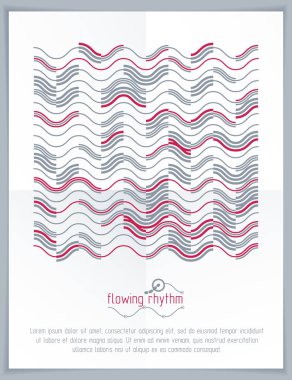 soyut dalgalı çizgi deseni