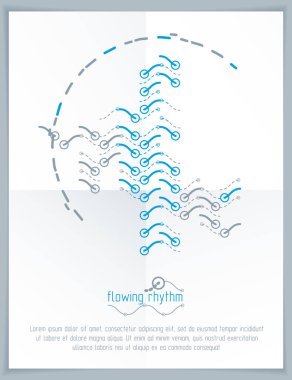 Dalga satır arka plan 