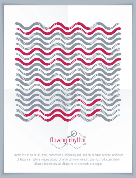 soyut dalgalı çizgi deseni