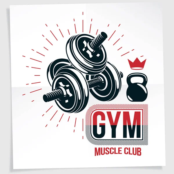 Brochure publicitaire Gym — Image vectorielle
