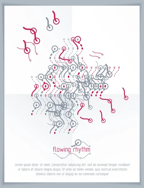 Soyut dalgalı çizgiler çizim