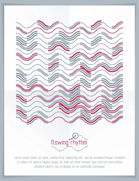 soyut dalgalı çizgi deseni