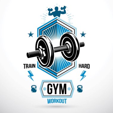 Spor salonu reklam afişi