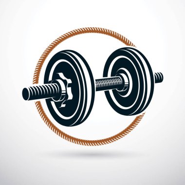 Disk ağırlık simgesine halterle