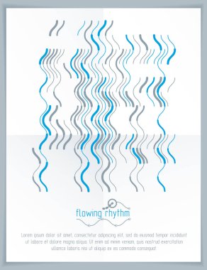 Akan ritim, soyut dalga satırları