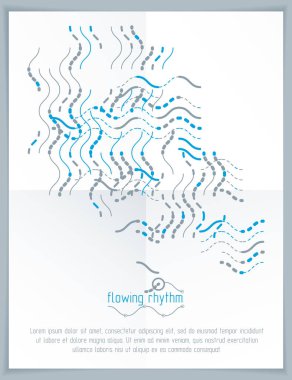 soyut dalgalı çizgi deseni