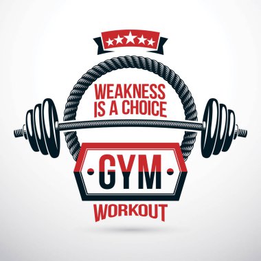 Spor salonu reklam afişi