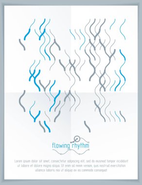 Fütüristik dalgalı çizgi deseni