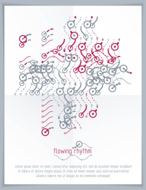 soyut dalgalı çizgi deseni