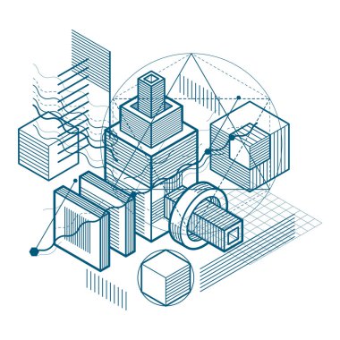 Küpleri, Altıgenler, kareler ile yapılan şablonu