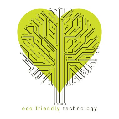 Kalp şeklinde dijital ağaç 