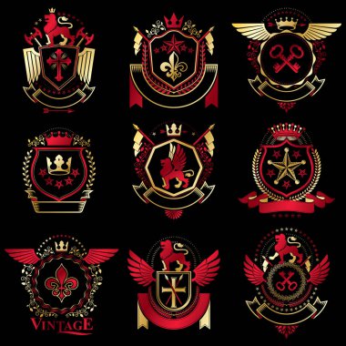 Hanedan dekoratif arması topluluğu