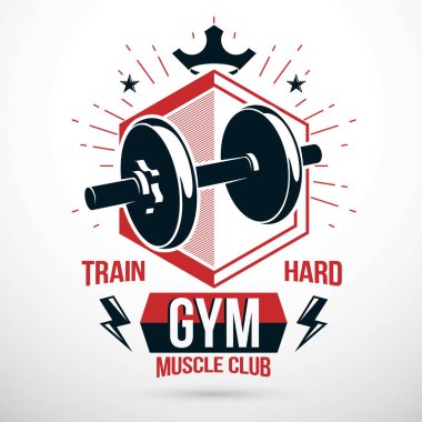 Spor salonu poster halter