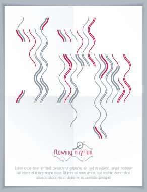 Fütüristik dalgalı desen