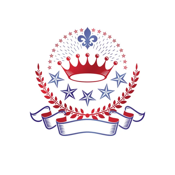 Királyi korona jelkép — Stock Vector