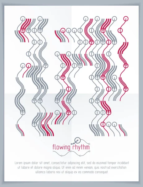 soyut dalgalı çizgi deseni