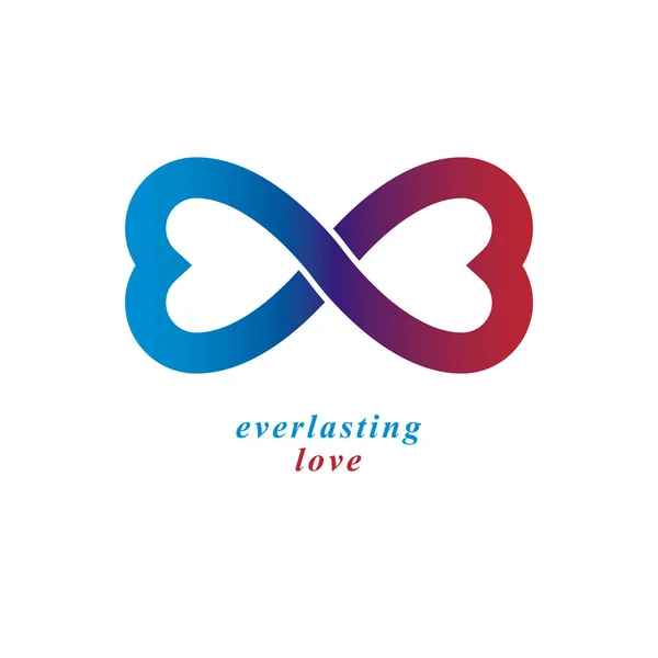愛の概念のロゴ — ストックベクタ